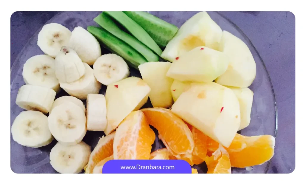 میوه پوست کنده بعد از عمل لاغری