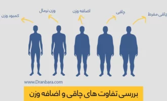 اینفوگرافی فرق چاقی و اضافه وزن