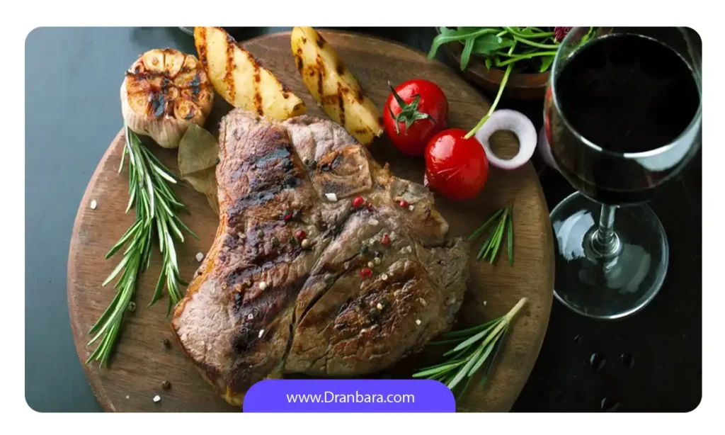 مصرف گوشت در روز پنجم رژیم لاغری 