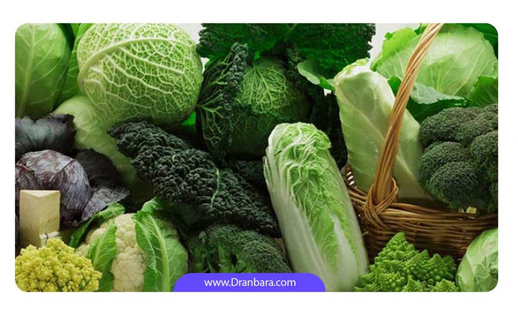 تصویر سبزیجات با برگ پهن 