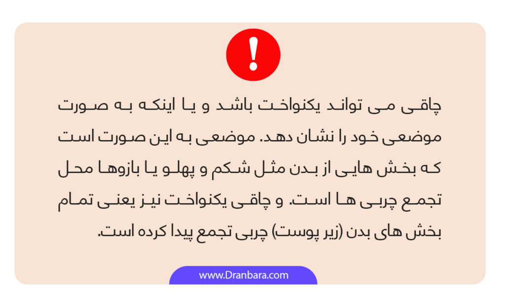 اینفوگرافی انواع چاقی در انسان