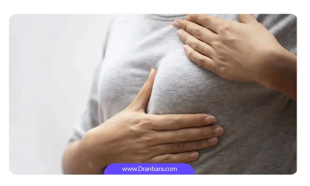 حساسیت سینه یکی از علائم کیست تخمدان